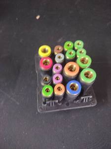 lot 18347 image: Colorful RCA Audio Video Component Cables Set