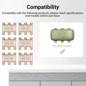 lot 18377 image: OatXtorpor Rubber Attachment Clips for Trac - tive GPS Dog XL Tracker Pet Location Trackers for Dogs Replacement Holder Collar Clip
