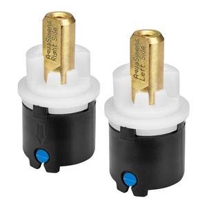 lot 18378 image: RP60400 Valve Hot and Cold Cartridge Sink Handle Valve Stem Assembly Replacement Parts for Delta 2 Handle Bath Diamond Seal Technology Faucets and Beverage Faucets