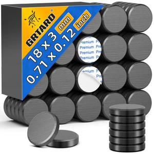 lot 18392 image: (Incomplete)Grtard 45Pcs Small Magnets for Crafts with Adhesive Backing, Ceramic Magnets Strong Craft, Strong Round Circle Magnet Perfect for Classroom, Craft Hobbies, Science Projects (15x3mm)