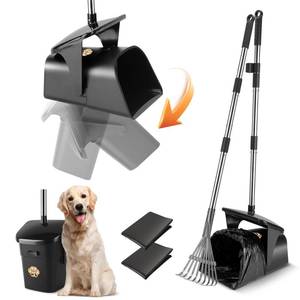 lot 19570 image: YGNNXRN Pooper Scooper for Large Dogs Heavy Duty Swivel Bin and Rake with 20 Waste Bag for Large Medium Small Dogs, Easy to Clean Pet Waste Use on Grass, Dirt, Gravel or Flats