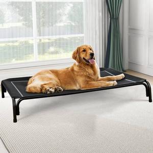 lot 19587 image: Czpalo Elevated Dog Bed, Raised Outdoor Dog Bed for Extra Large Sized Dog, Portable Cooling Pet Cot with Breathable and Washable Mesh, Indoor and Outdoor Pet Hammock with Skid-Resistant Feet.