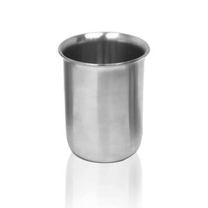 lot 19620 image: Stainless Steel Lab Beakers with Rim, Low Form, 2000mL
