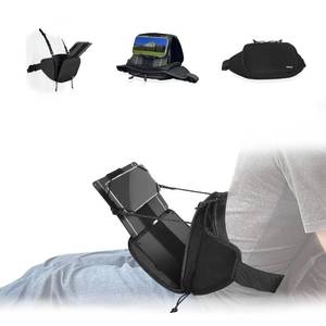 lot 20042 image: Multi-Use Waist Bag, Hand-Free Neck Mount Phone Holder, Lazy Bracket POVVlog Selfie Chest Mount - For iPhone 16 ProMax, 15, 14
