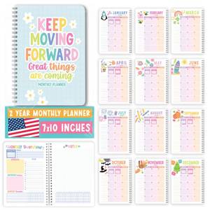 lot 20051 image: 2026-2027 Monthly Planner - 2 Year Monthly Planner 2026-2027, Month Calendar Planners 2026 to 2027, Calendar Book, Teal Month Planners and Organizers