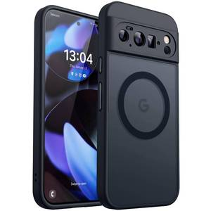 lot 20482 image: CANSHN Magnetic for Google Pixel 10 Pro Case(6.3 Inch), Upgraded Full Camera Protection Compatible with Magsafe Translucent Matte Shockproof Protective Phone Cover, Black
