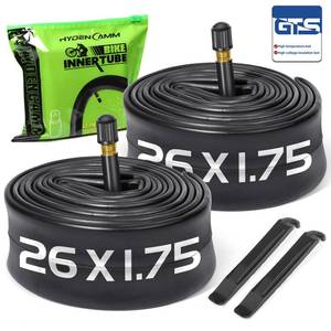 lot 20485 image: 2-Pack Bike Tubes 26in x 1.752.125 AV Valve, 26x2.125 Bicycle Tube Compatible with 26x1.75 26 x 1.95 26 x 2.10 26 x 2.125, 26in Bike Rubber Tubes for RoadMTBCity Bikes by Hydencamm (2 of One Size)