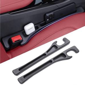 lot 20497 image: EnzeroTools Car Seat Gap Filler, 2-Pack No-Drop Seat Side Gap Seam Filler Organizer with Phone Holder, Universal Fit Fill The Gap Between Seat and Console, Perfect for Car, SUV, Truck