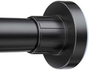 lot 20498 image: Ausemku Shower Curtain Rod 32-80 Inch Adjustable - 1 Inch Diameter Heavy Duty No drill Spring Tension Shower Rod, Non-Slip Rustproof Telescopic Rod for Bathroom, Black