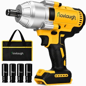 lot 1966 image: Novlaugh Cordless Impact Wrench with Complete Accessory Set