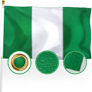 lot 2003 image: Nigerian Flag Large Size with Grommets