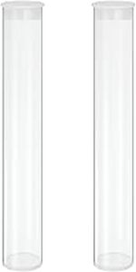 lot 12154 image: MECCANIXITY Plastic Storage Tube 1Ft 3in x 3.5in Set Of 2 With White Lid
