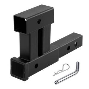 lot 1182 image: Taelakeni 4000lbs Dual Hitch Extender Receiver Double Trailer Hitch Extension 10-12 Inch Length Adjust, Fits for 2 Trailer Receivers, 6 Inch Rise or Drop, Come with 58 Hitch Pin