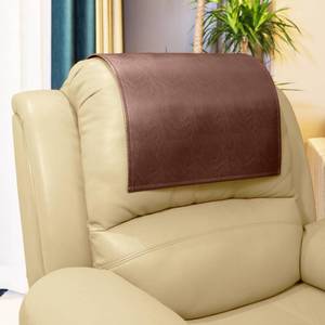 lot 1191 image: AmazeCov Non Slip Headrest Cover for Furniture Slipcovers,Faux Leather Headrest Protector for Recline Chair Vinyl Head Protector Cover for Sofa,Theater Seat Cover for Home & Office, Reddish Brown
