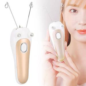 lot 2062 image: Gold Electric Facial & Body Threading Epilator - Electric Hair Remover Pull Device