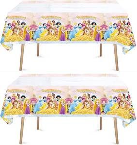lot 2063 image: DXRZYS 2 Pc Birthday Party Decorations - Disposable Plastic Tablecloth Disposable Table Cover  Birthday Party Supplies Decorations (Pink)