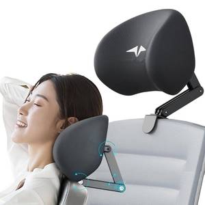 lot 2086 image: Quincry Memory Foam Headrest Attachment for Office Chair, Attachable Chair Head Rest, Desk Chair Neck Support, Elastic Sponge Head Pillow Adjustable Height and Angle (Black)
