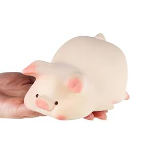 lot 2089 image: Anboor 5 Lying Pig Squishies Toy Kawaii Soft Squishies Animals Toy Slow Rised Squeeze Piggy Squish Stress Relief Toys for Kid Adult