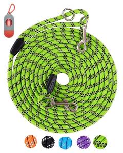 lot 2125 image: Long Dog Leash for Training - 10FT16FT30FT50FT100FT, Reflective, Heavy Duty for Large, Medium, Small Dogs - Walking, Playing, Camping, Yard