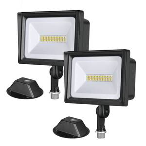 lot 3235 image: DEWENWILS 2 Pack 34W Flood Lights Outdoor, 3200 LM Super Bright(400W Halogen Equivalent) IP65 Waterproof Knuckle Mount LED Flood Light, 5000K Led Security Light for Landscape, Garden, Yard, Garage
