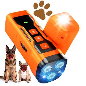 lot 4189 image: iBurr Dog Bark Deterrent Devices, 6 Modes 3X Ultrasonic Anti Barking Device for Dogs, 33 FT Range Barks No More Indoors Neighbor Outdoors with Flashlight,Dog Training Device