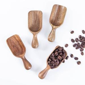 lot 4202 image: Wooden Scoops for Canisters 4PCS Acacia Wooden Scoop for Jars Mini Measuring Spoons for Ground Coffee Scoops Wood Scoops for Seasoning Bath Salt Laundry Detergent Shovel Measuring-Multipurpose