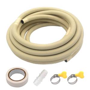 lot 4231 image: HANSUM Mini Split Drain Hose Air Conditioner Parts & Accessories Pipe Water Tube Pump Universal Line Set Cover for AC Drainage Hvac Extender Outside (25FT)