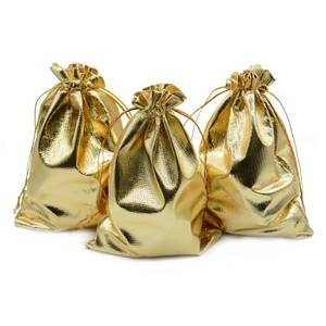 lot 4245 image: BEAVOING Pack of 100 6x 8 Heavy Duty Gold Drawstring Organza Jewelry Pouches Wedding Party Christmas Favor Gift Candy Chocolate Bags