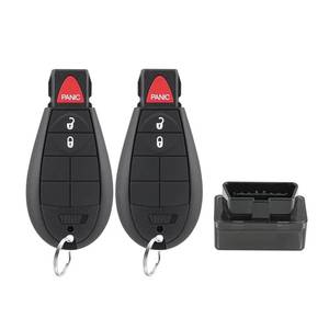 lot 4247 image: IYZ-C01C DIY Key Fob FOBIK kit Replacement for 2008 2009 2010 2011 2012 Dodge Ram 1500 2500 3500 Journey Durango Grand Caravan Jeep Grand Cherokee Keyless Entry Remote Key with Easy OBD Tool