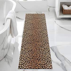 lot 4276 image: FNLNDO Leopard Bathroom Rugs 17x 47 Long Bath Rugs Cheetah Print Bathroom Decor Non Slip Floor Mat Absorbent Quick Dry Bath Mats for Sink Shower Bathtub (17x 47, Cheetah Print)