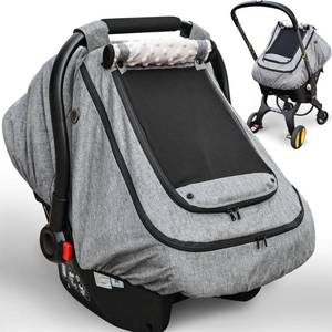 lot 4283 image: Waterproof Baby Car Seat Cover��YVMVDV Patented Cold Weather Carseat Cover for Babies,Infant Car Seat Cover Canopy for Boy Girls,Windproof Car Seat Canopy for Boys & Girls, Keeps Babies Warm