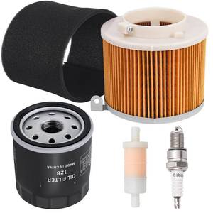 lot 4287 image: FHSJXR 11029-1004 Air Filter 49065-2078 Oil Filter Spark Plug Fuel Filter Tune Up Kit for Kawasaki Mule 500 520 550 600 610 2500 2510 2520 KAF300 KAF400 KAF620A KAF620B Mule SX 4x4 SE