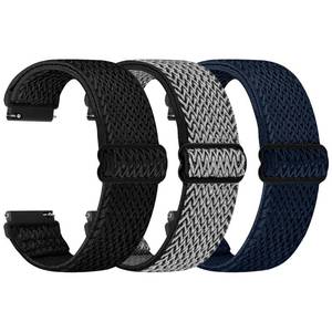 lot 4306 image: TumpCez Quick Release Watch Band - Choice of Width -18mm 19mm 20mm 22mm 24mm Watch Bands, Solo Loop Adjustable Elastic Nylon Watch Straps Replacement Wristband for Men Women