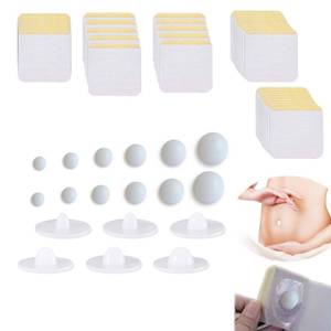 lot 4430 image: 30PCS Soft Silicone Belly Button Plug for Tummy Tuck Recovery - Assorted Sizes, Comfort Fit, Premium Material