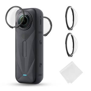 lot 4433 image: K&F CONCEPT Premium Lens Guards Compatible with Insta360 X5, High Transparency Tempered Optical Glass Lens Protector Cover, Multi-Coated Anti-Scratch Cap Replacement Kit for Insta 360 x5 Accessories