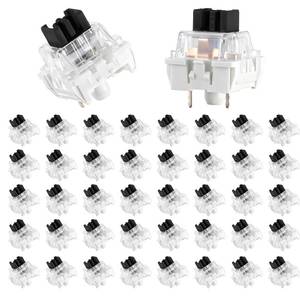 lot 4434 image: Keyboard Switches, 50 Pcs 3 PIN Black Keyboard Clicker Replacement Dustproof Keyboards Switch for Most Gaming Keyboards