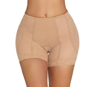 lot 4449 image: Homgro Womens Hip Pads Shapewear Padded Underwear Shaping Thigh Shorts Dip Enhancer Butt Lifter Shaper Panties Mesh Tummy Control Seamless Nude 0