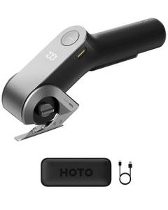 lot 4450 image: HOTO EdgeFlow Cordless Electric Scissors, Self-Sharpening Titanium Blade, Smart Display Electric Cardboard Cutter, Boost Mode & Tool-Free Blade Swap, Ideal for Cardboard, Fabric, Carpet, Leather DIY