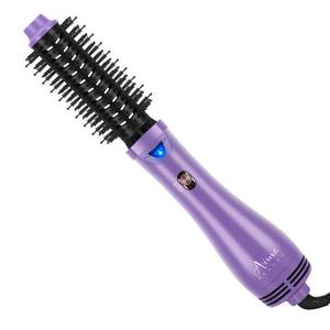 lot 6054 image: Hot Air Brush, Aima Beauty Salon One-Step Hair Dryer and Volumizer, 4-in-1 Hair Dryer Brush, Hair Styling Tools, Purple-Round