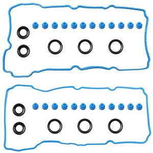 lot 6065 image: Valve Cover Gasket Set Compatible with Ford Lincoln Vehicle Edge Explorer F150 F-150 2011-2020, Transit 150 250 350, MKS MKT MKX MKZ 2015-2017 3.5L 3.7L V6 Replaces# VS 50814 R, VS50814R, VS50722