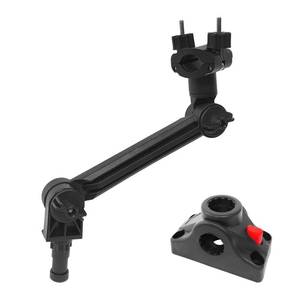 lot 6078 image: EDSRDPLT Universal Trolling Motor Stabilizer Bracket, Quick Release, Adjustable Support Mount for Electric Tiller Motors, Fits Versatrack, Lund, Ranger & Lowe Boat Track Systems