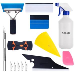lot 6085 image: Luxiv Car Window Tint Application Tools Kit, 9 Pcs Vehicle Glass Protective Film Installing Tool, Squeegee Automotive Film Scrapers