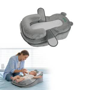 lot 6308 image: XFaa Rootling Baby Feeding Pillow, Anti Overflow Feeding Pillow for Reducing Spit-Up, Safety Nursing Pillow, Baby Lounger Reflux Wedge Breastfeeding, Removable top and Bottom