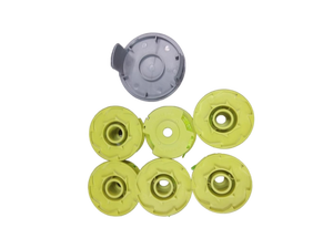 lot 6332 image: FrauSonne Auto-Feed Trimmer Spool with 6 Replacement Spools
