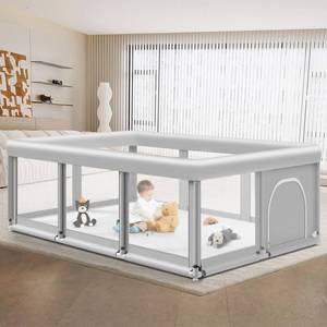 lot 9090 image: Large Baby Playpen for Babies and Toddlers, Playpen 74�50, Large Baby Play Yards Indoor & Outdoor, Sturdy Safety Baby Play Pen with Soft Breathable Mesh, Toddlers Activity Center with Anti-Slip Base
