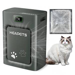 lot 9099 image: Pet Air Purifier for Home Large Room 2500 sq ft,H13 HEPA Washable Double-Sided Filter,Air Cleaner for Pet Hair Dander Odor Allergies Pollutant Smoke Dust,PM2.5 Air Quality Monitor,Auto Mode,P358 Black