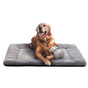 lot 9112 image: Dog Beds Crate Pad for MediumLarge Dogs Fit Dog Crates,Washable & Anti-Slip Kennel Pad for Dogs Cozy Sleeping Mat,Gray 42inch