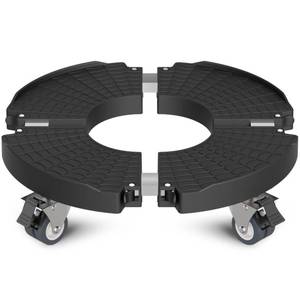 lot 9154 image: Goovilla Heavy Duty Plant Stand with Wheels, 1Pack Adjustable 15-22 Plant Caddy with Lockable Caster Wheels 440LBS, Rolling StandDollyRoller for Indoor Outdoor Large Planter, Flower Pot,Black