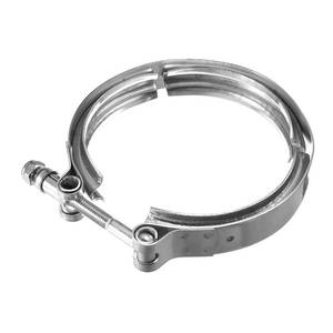 lot 10234 image: NYTKL 4 Inch V Band Clamp,Male Female 304 Stainless Steel Quick Release Flange Exhaust Clamp, V-Band for Pickup Truck Turbo Downpipe Exchange Exhaust Systems, Car Accessories