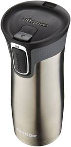 lot 10266 image: Contigo West Loop Stainless Steel Travel Mug with AUTOSEAL Lid, 16oz., Stainless SteelBlack